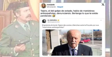 El golpista Antonio Tejero denuncia a Pedro Sánchez por "una maniobra golpista"