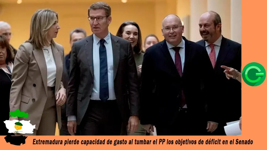 Extremadura pierde capacidad de gasto al tumbar el PP los objetivos de déficit en el Senado