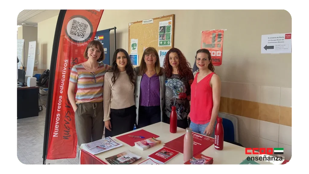 CCOO de Extremadura informa sobre derechos laborales al alumnado de la Facultad de Derecho de la UEX