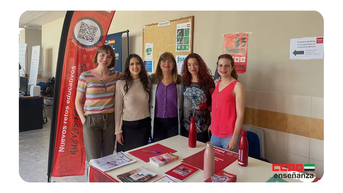 CCOO de Extremadura informa sobre derechos laborales al alumnado de la Facultad de Derecho de la UEX