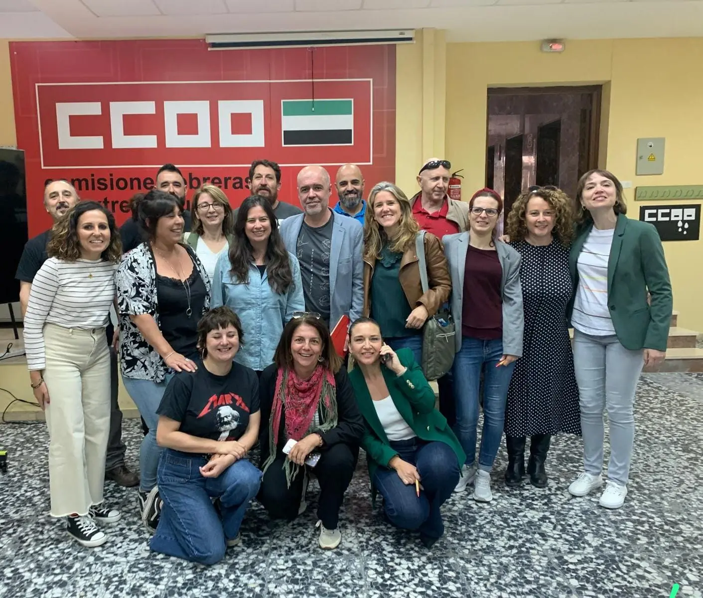 Unai Sordo respalda en Badajoz las reivindicaciones de CCOO Enseñanza por una educación pública digna