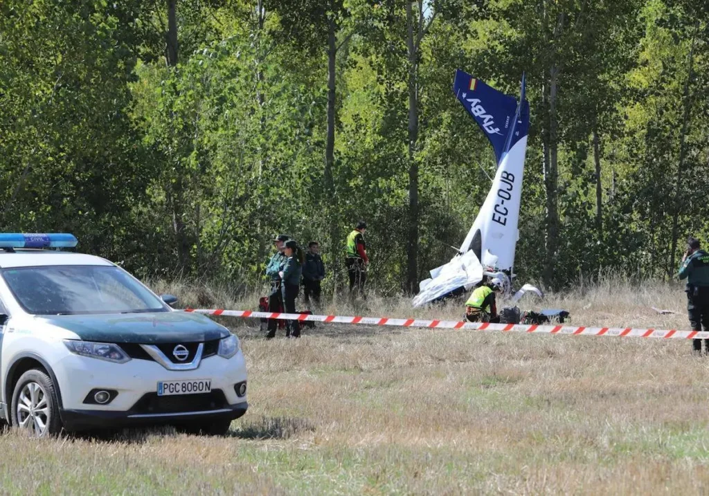 Tragedia en Palencia: Un muerto y un herido tras accidente de avioneta
