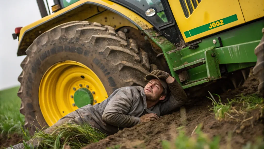 Herido un trabajador al quedar atrapado bajo un tractor en Fuenlabrada de los Montes