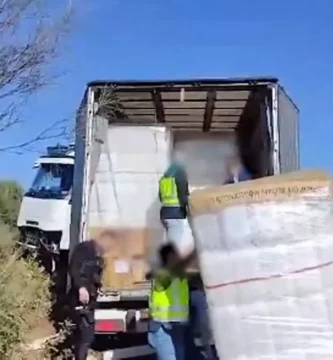 Interceptan un tráiler con 500 kilos de marihuana en una peligrosa persecución en Mérida