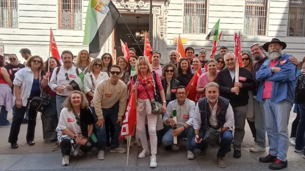 CCOO de Extremadura exige en Madrid mejoras salariales y laborales para el personal público