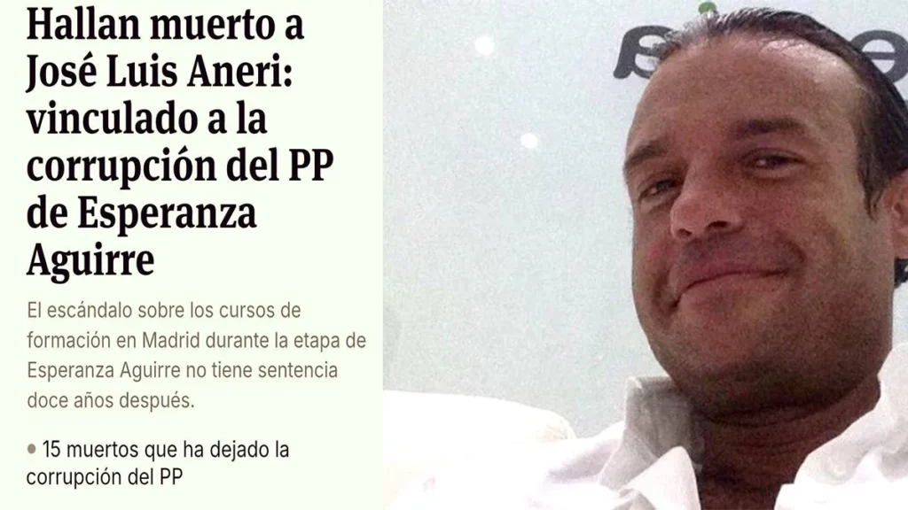 José Luis Aneri Muere el Epicentro del Fraude de los Cursos de Formación del PP de Aguirre