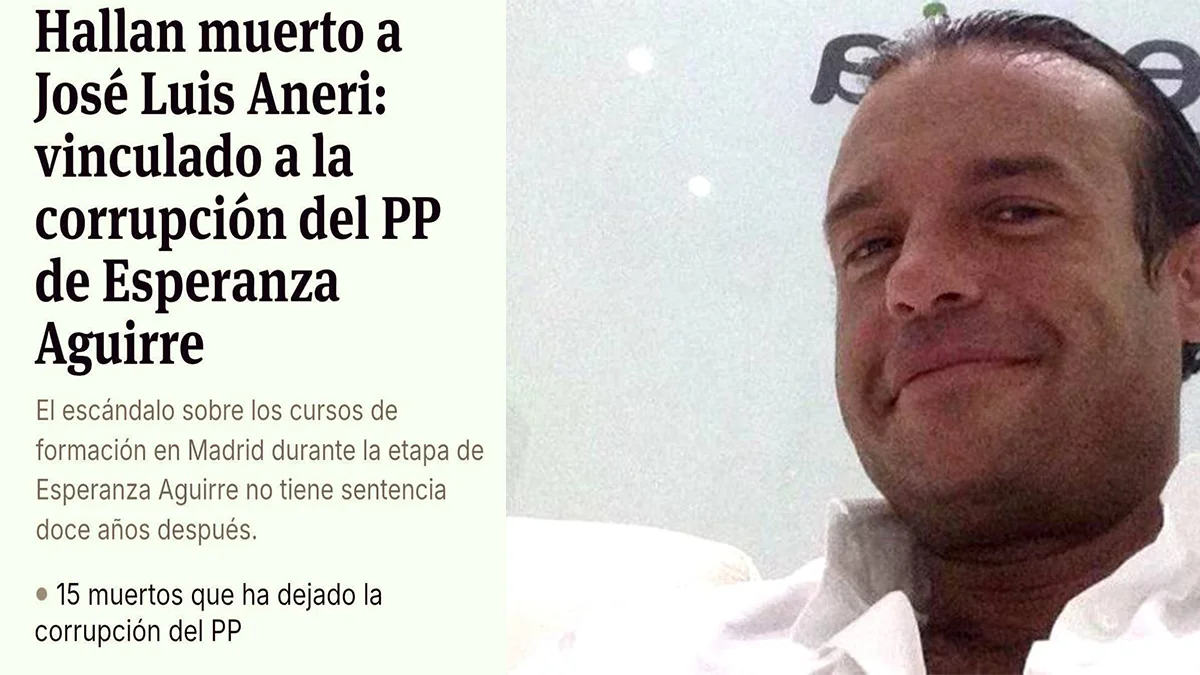 José Luis Aneri Muere el Epicentro del Fraude de los Cursos de Formación del PP de Aguirre