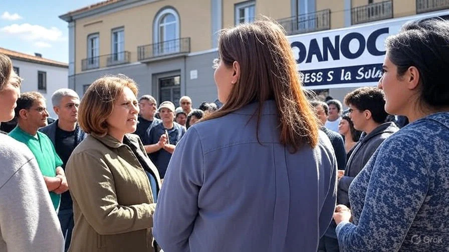 Navaconcejo se Moviliza por Cristina: Solidaridad Frente a la Represión Sindical