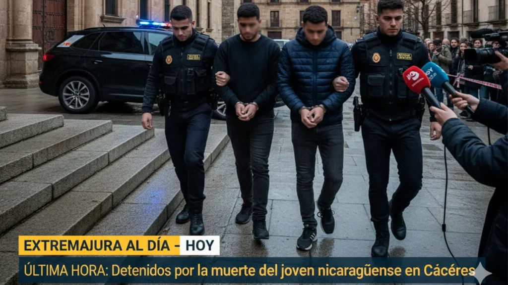 Cuatro detenidos por la muerte del joven nicaragüense en Cáceres pasan a disposición judicial