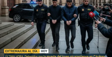 Cuatro detenidos por la muerte del joven nicaragüense en Cáceres pasan a disposición judicial