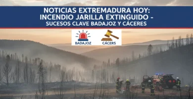 Noticias Extremadura Hoy: Extinguido el Incendio de Jarilla y Sucesos Clave en Badajoz y Cáceres