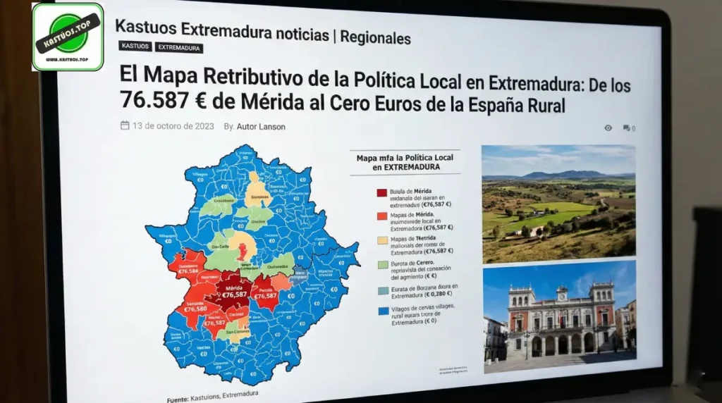 El Mapa Retributivo de la Política Local en Extremadura: De los 76.587 € de Mérida al Cero Euros de la España Rural