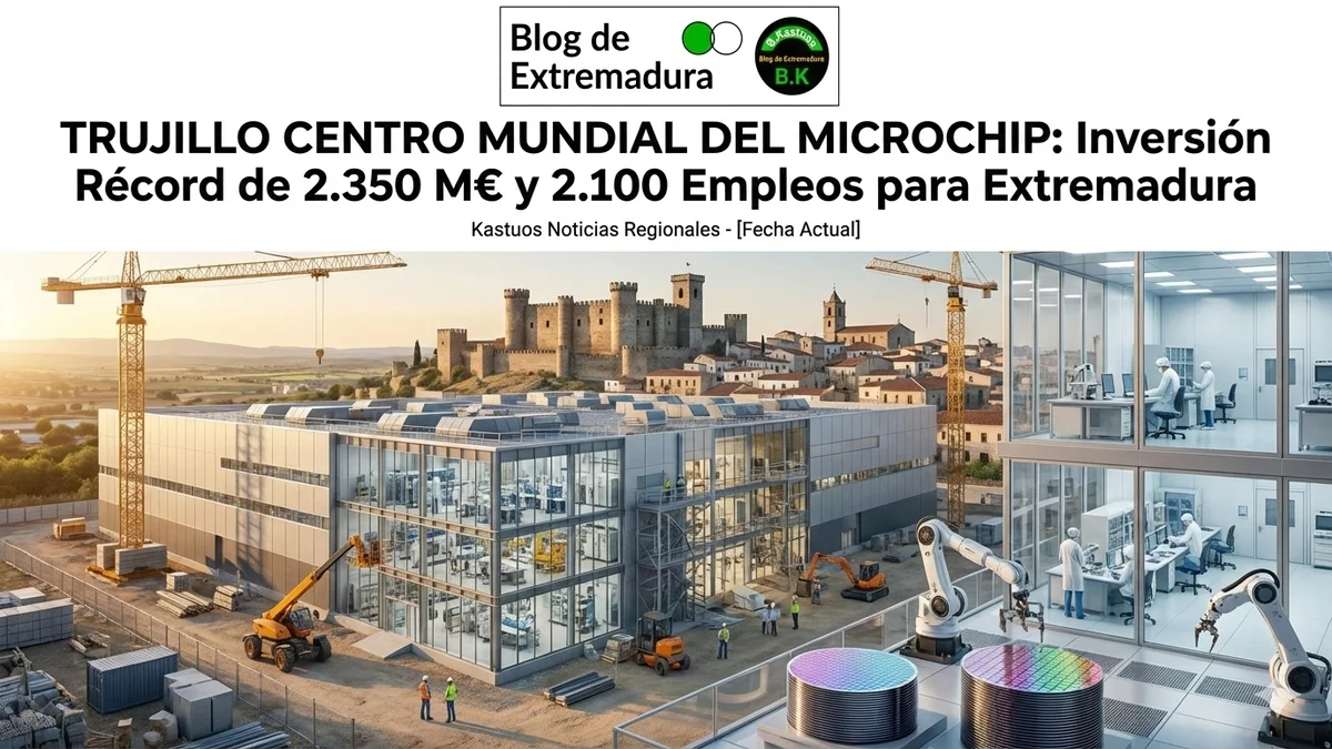 Trujillo Centro Mundial del Microchip: Inversión Récord de 2.350 M€ y 2.100 Empleos para Extremadura