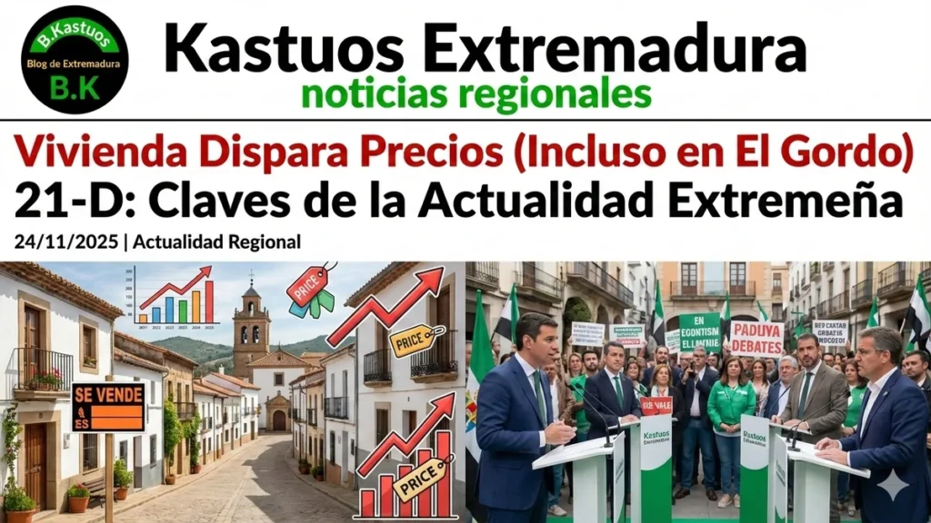 Vivienda Dispara Precios (Incluso en El Gordo) y el 21-D: Claves de la Actualidad Extremeña