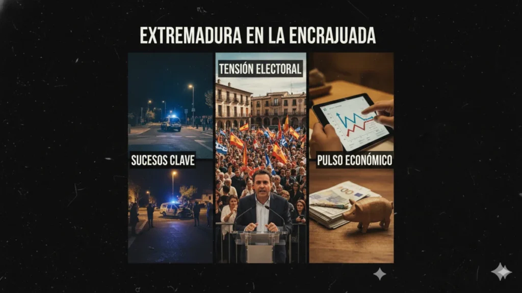 Extremadura en la Encrucijada: Tensión Electoral; Sucesos Clave y Pulso Económico Marcan la Semana