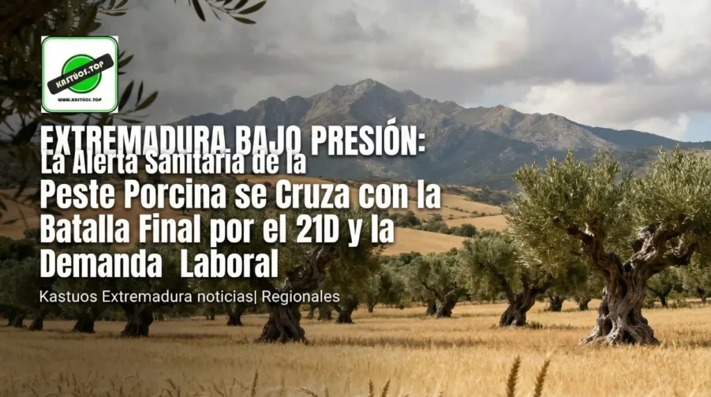 EXTREMADURA BAJO PRESIÓN: La Alerta Sanitaria de la Peste Porcina se Cruza con la Batalla Final por el 21D y la Demanda Laboral