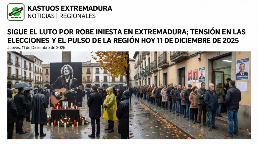 Luto por Robe Iniesta; tensión en las elecciones y el pulso de la región hoy 11 de diciembre de 2025