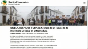 Niebla; Despidos y Urnas: Crónica de un Jueves 18 de Diciembre Decisivo en Extremadura