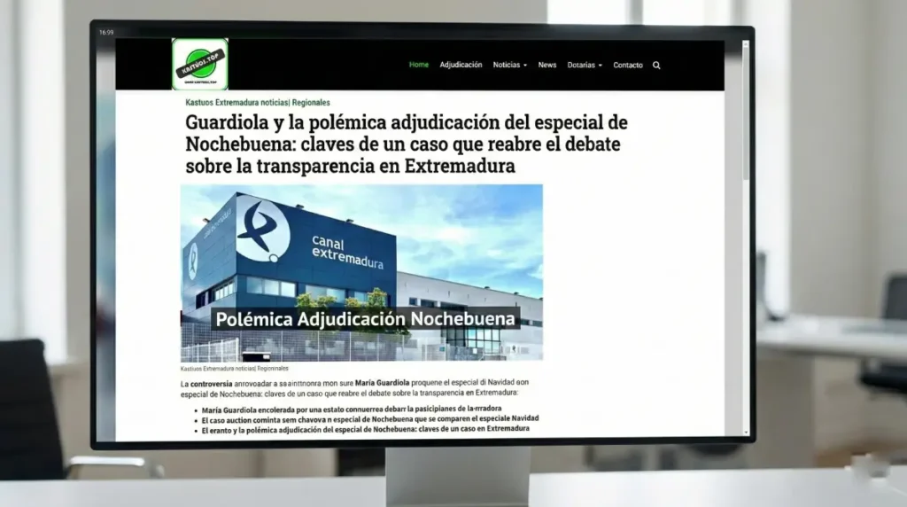 Guardiola y la polémica adjudicación del especial de Nochebuena: claves de un caso que reabre el debate sobre la transparencia en Extremadura