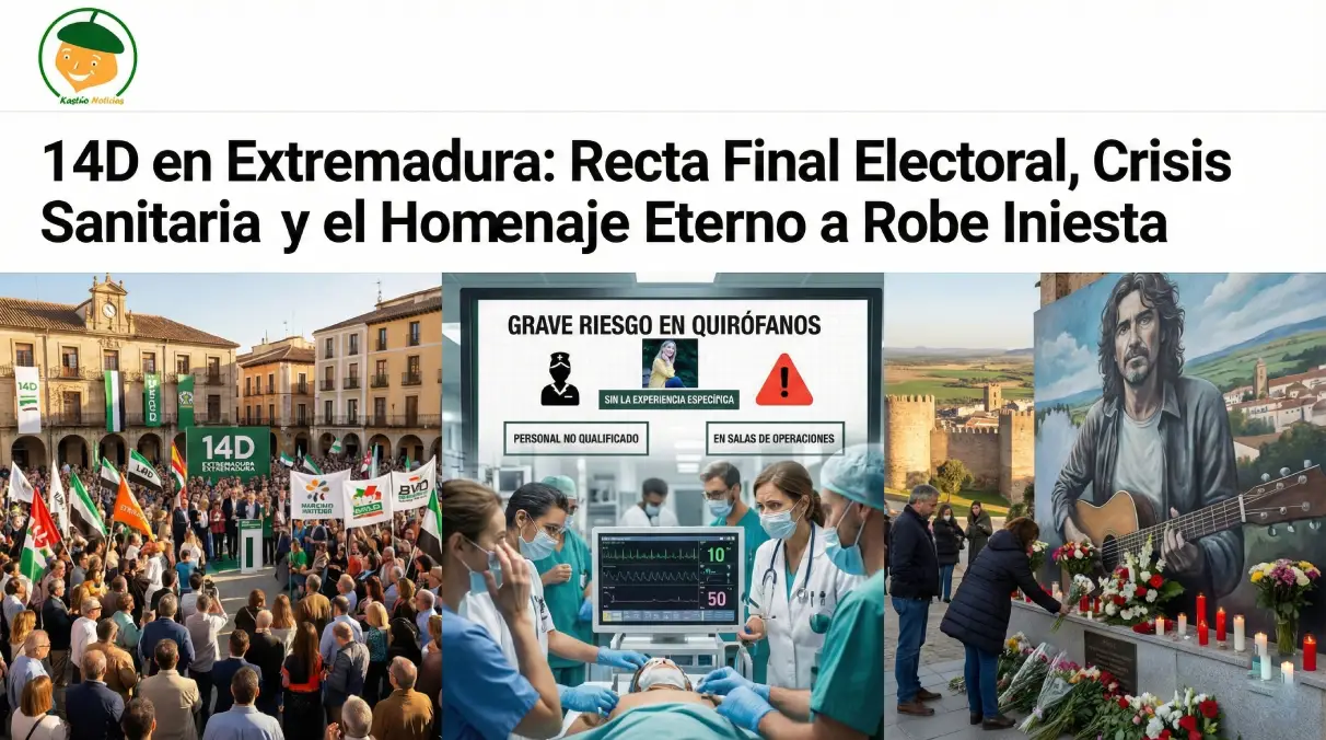 14D en Extremadura: Recta Final Electoral, Crisis Sanitaria y el Homenaje Eterno a Robe Iniesta
