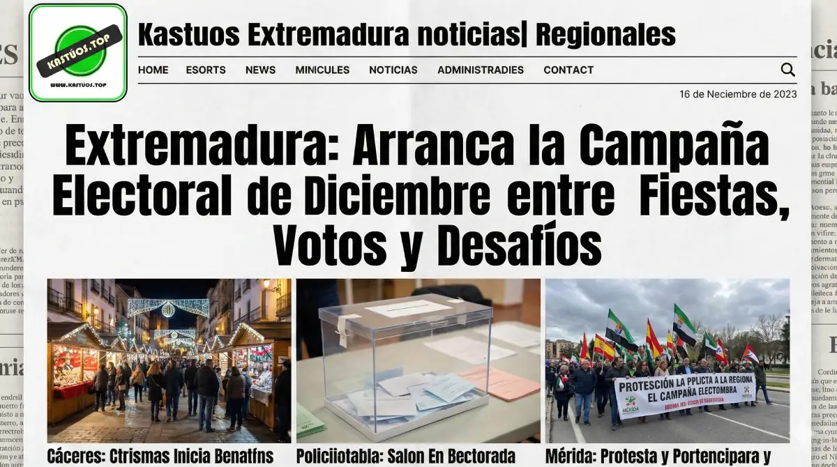 Extremadura: Arranca la Campaña Electoral de Diciembre entre Fiestas, Votos y Desafíos