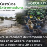 Extremadura se recupera del temporal Kristin: Inundaciones en el Gébora, Agroexpo y el pulso de la región este 29 de enero
