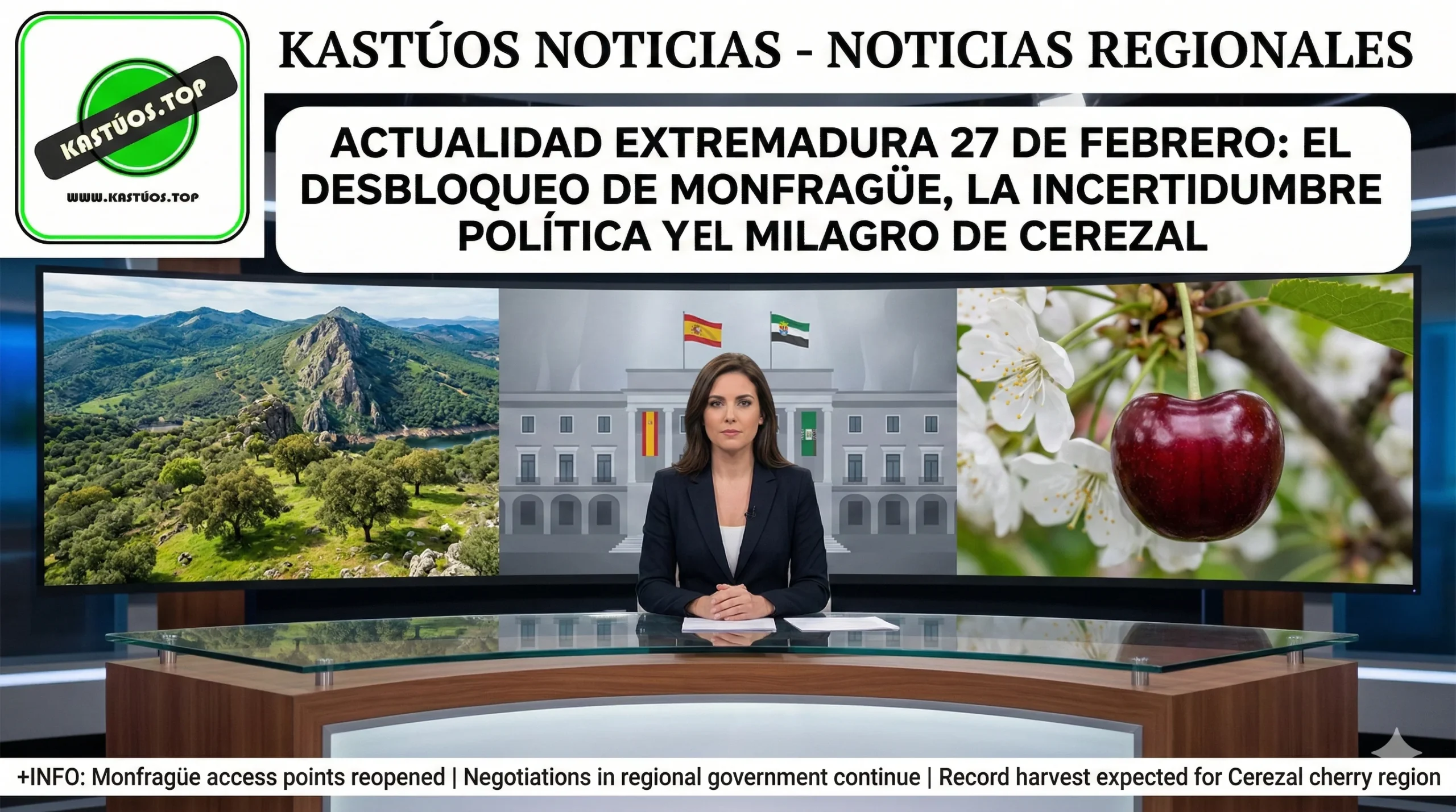 ACTUALIDAD EXTREMADURA 27 DE FEBRERO: EL DESBLOQUEO DE MONFRAGÜE, LA INCERTIDUMBRE POLÍTICA Y EL MILAGRO DE CEREZAL