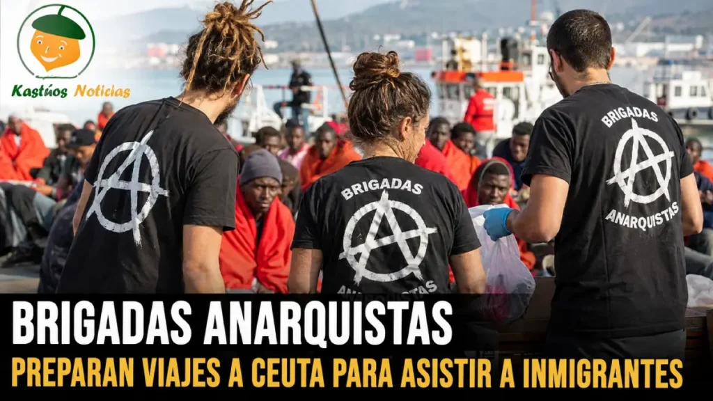 Brigadas anarquistas preparan viajes a Ceuta para asistir a inmigrantes