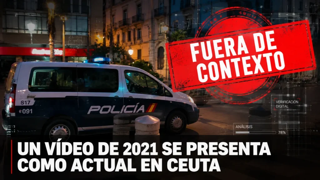 vídeo Ceuta furgoneta Policía 2021