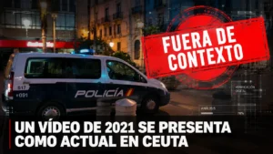 vídeo Ceuta furgoneta Policía 2021