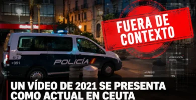 vídeo Ceuta furgoneta Policía 2021
