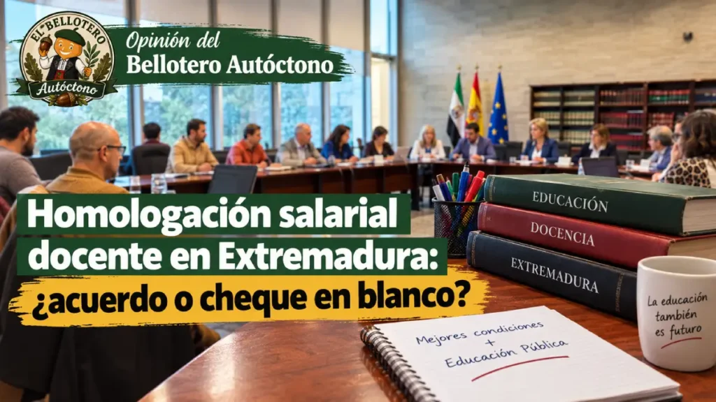 Homologación salarial docente en Extremadura: ¿acuerdo o cheque en blanco?