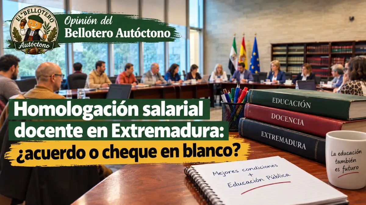 Homologación salarial docente en Extremadura: ¿acuerdo o cheque en blanco?