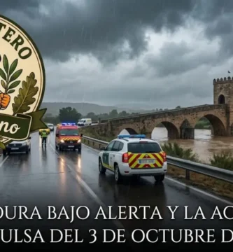 Extremadura bajo alerta y la actualidad convulsa del 3 de octubre de 2026