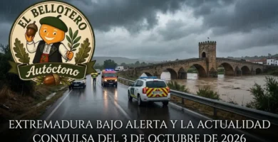 Extremadura bajo alerta y la actualidad convulsa del 3 de octubre de 2026