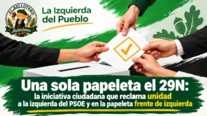 Una sola papeleta el 29N: la iniciativa ciudadana que reclama unidad a la izquierda del PSOE